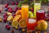 Antioxidant juices of citrus, apple, plum and blackberry 